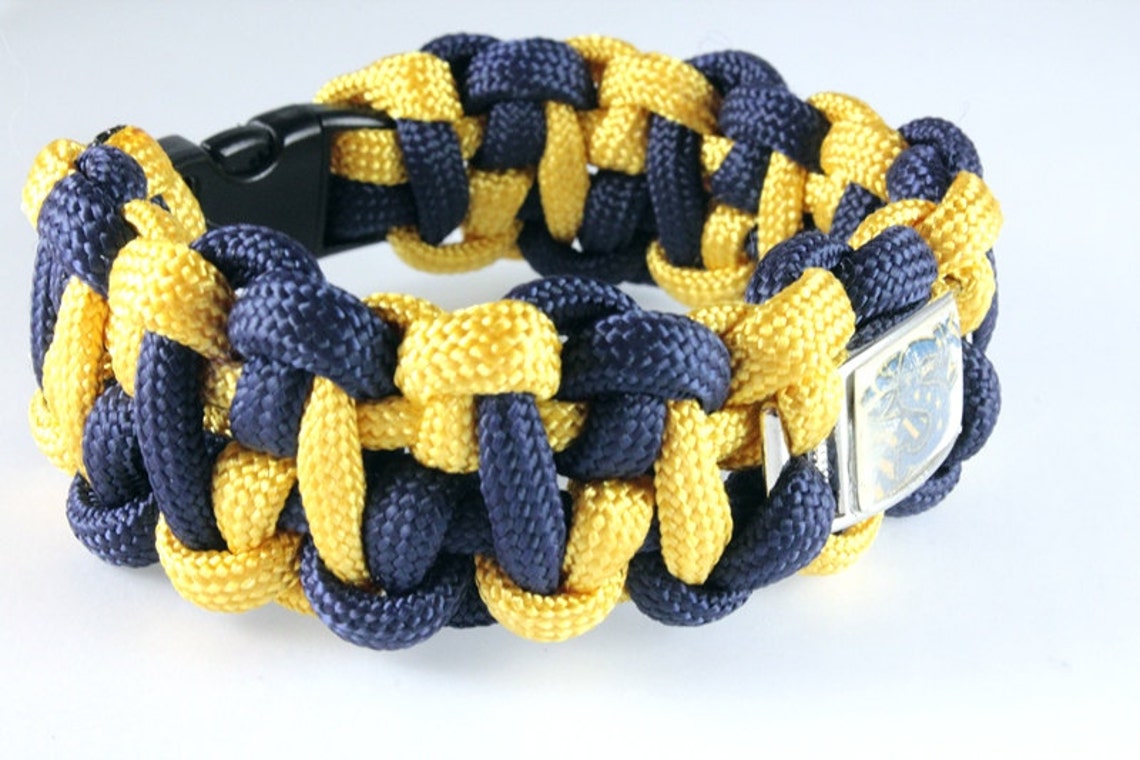 Paracord Bracelet with School Logo Unisex Stephenville Etsy