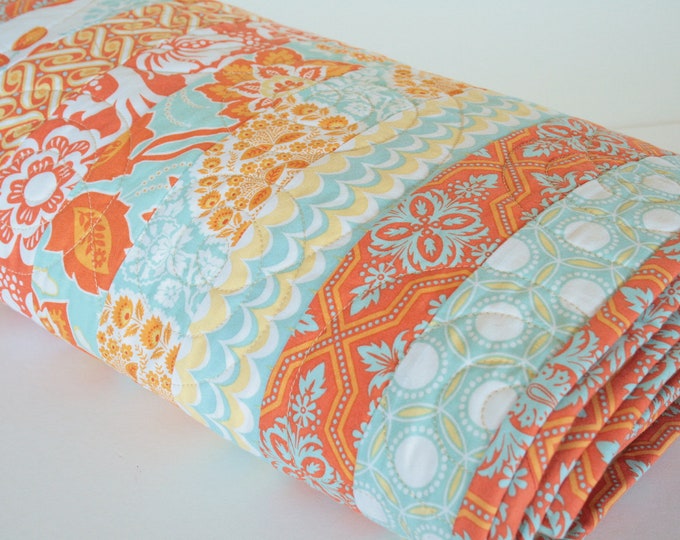 Modern Handmade Bed Quilt Quilted Coverlet Heirloom Quilt Etsy