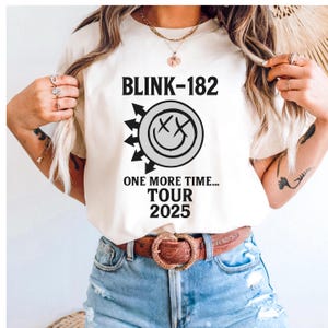 Comfort Colors® Blink 182 T-shirt, Smile Face T-shirt, Retro Smile Face Shirt, Cute Smile Shirt, Blink 182 Rock Shirt, Trendy T-shirt