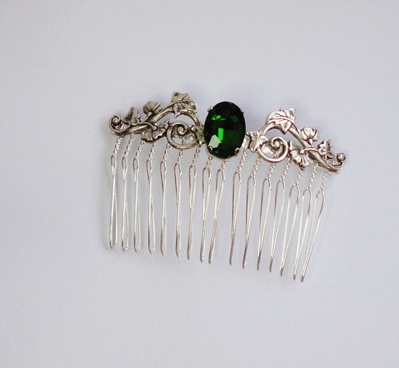 Wedding Accessories Rhinestones Hair Combs Pins Flower Leaf Hairpins Brides Bridesmaids Silver Color Head Piece Bridal Jewelry
