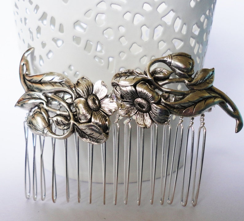 Pettine Da Sposa Farfalla Con Perle Di Cristallo - Accessorio Capelli Per Matrimoni E Cerimonie - Foto 6