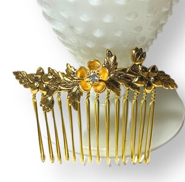 Bridal Pearl Silver Hair Comb Swarovski Crystal Hairpins  display picture 1