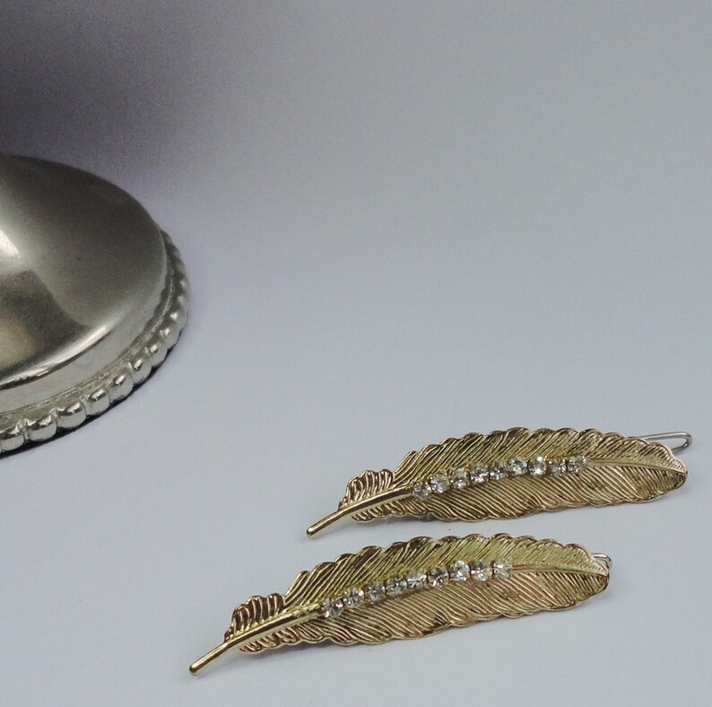 Leaves Bobbypins Gold Leaf hairpins brides bridesmaids flower wedding Hair