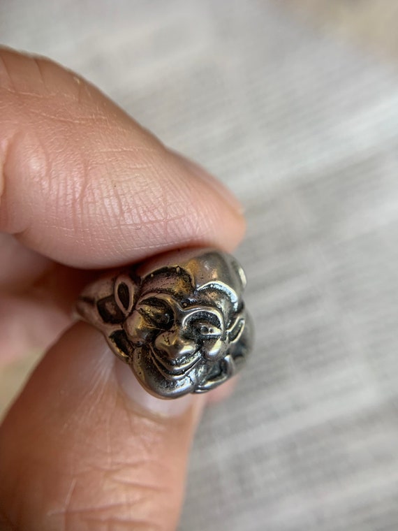 Sterling Silver Bernard Instone Sculpted Imp Ring… - image 3