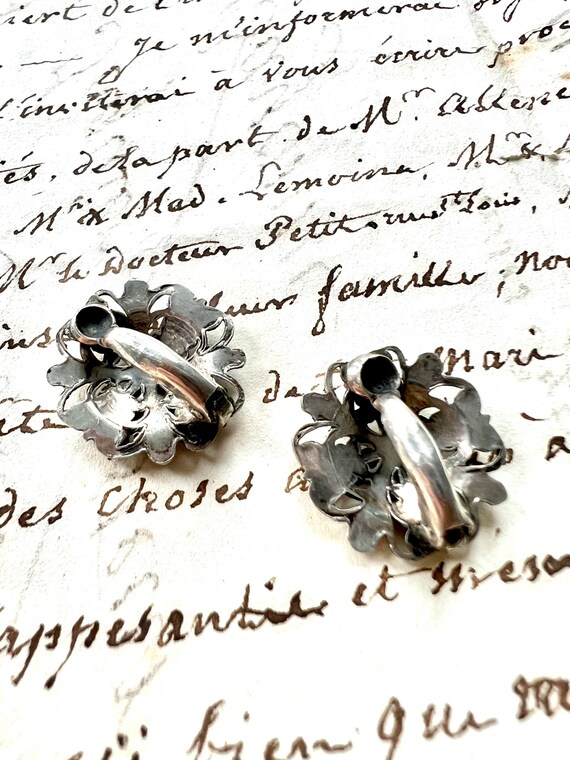 Gorgeous Italian Silver Clip Earrings - 800 silve… - image 5