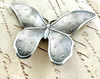 Beaucraft Sterling Butterfly Vintage Brooch signed sterling silver - pin brooch -nature butterflies naturalist gardener gift