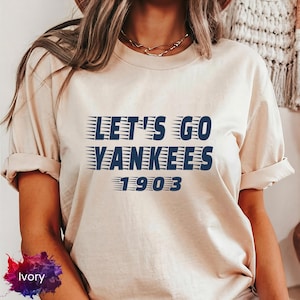 New York Baseball Comfort Colors T-Shirt, Sports Fan Shirt, NY Baseball Tee, NY City Gift, Unisex Short Sleeve, Lets Go Yankees Shirt