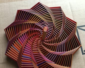 Fidget star with handle. Hypnotic visuals and sounds stress relief, sensory  spinner toy stl 3 pack