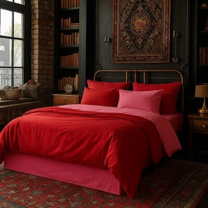 Elegant double-sided duvet cover that brings modern sophistication to your home decor.