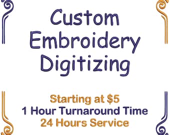 Custom Embroidery Digitizing Service: Logo & Patch Design
