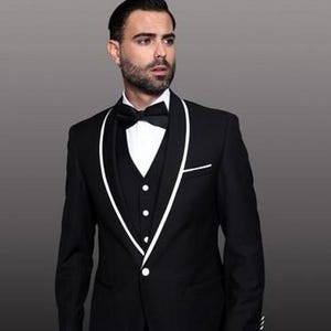 Bespoke Black Tuxedo: Tailored Luxury Wedding Suit