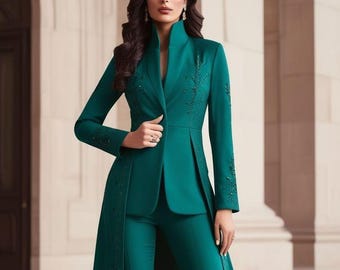 Tailored Women's Two-Piece Suit: Business Attire, all colour available