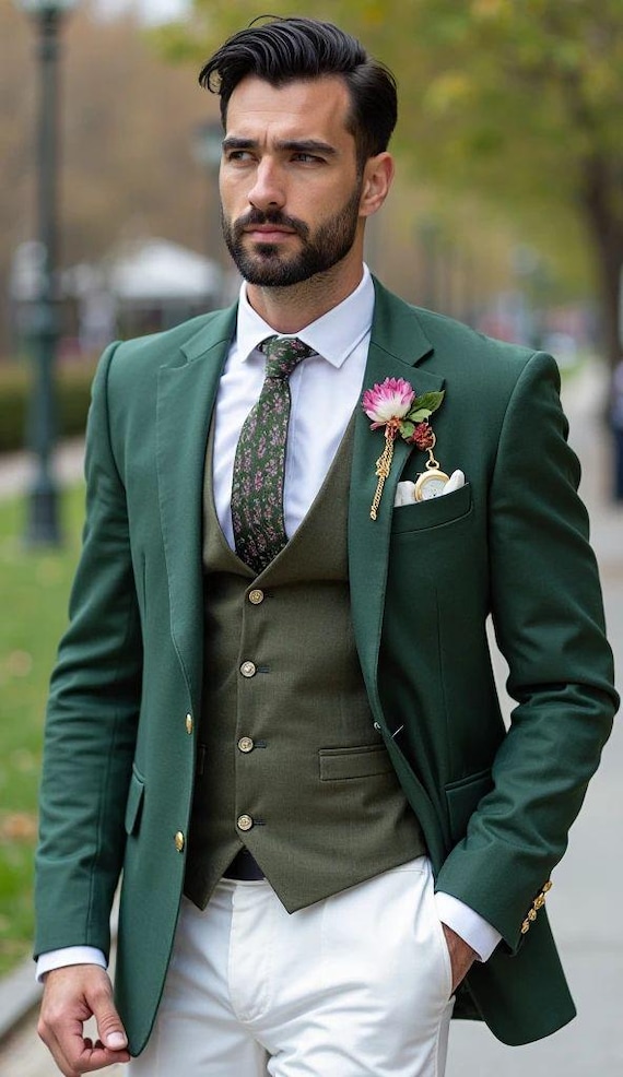dark green dress suit Indochino Women's Custom Harrogate Hunter Green Suit