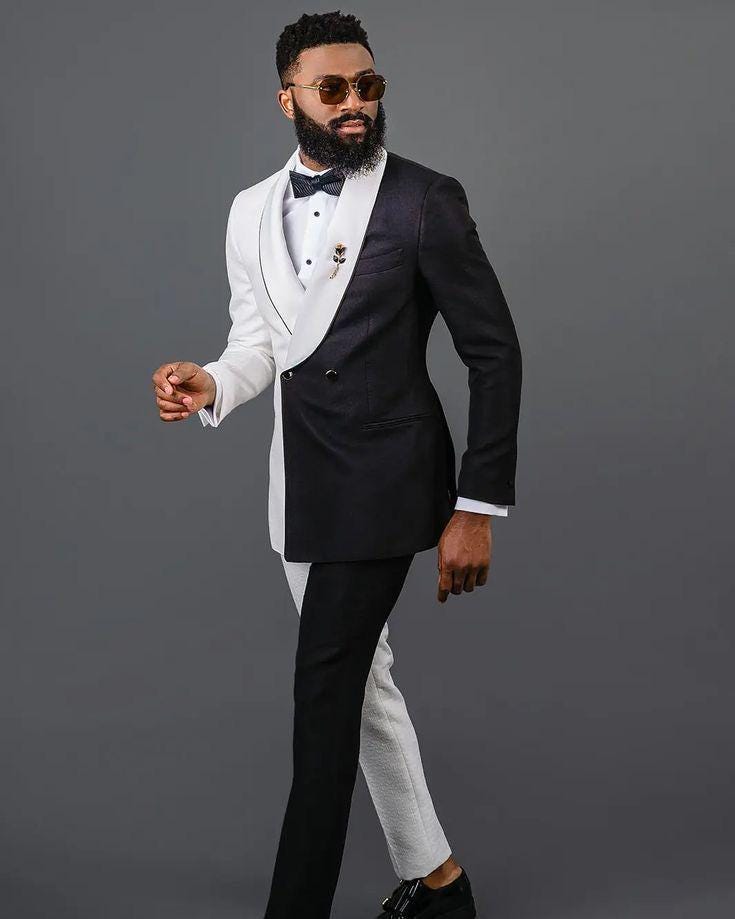 Traje blanco y negro México