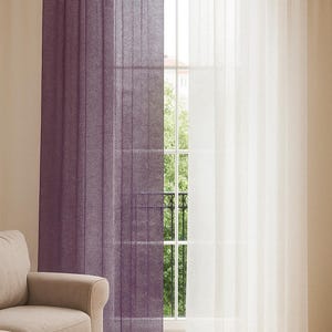Pastel Rainbow Watercolor Curtains: Modern Gradient Window Drapes