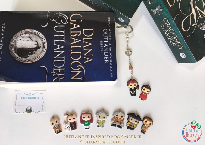 outlander inspired metal bookmarks 12 cm and 85cm with 9 etsy