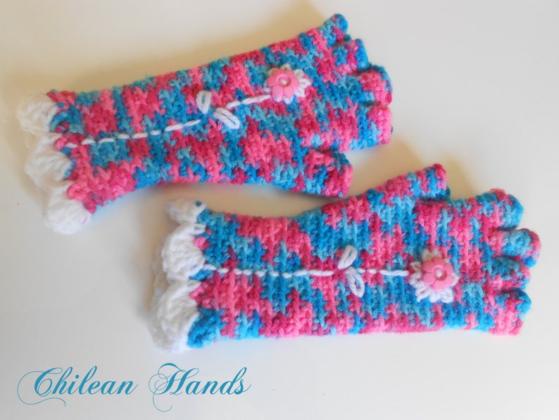 Fingerless and HalfFinger Gloves English / Spanish Second Etsy