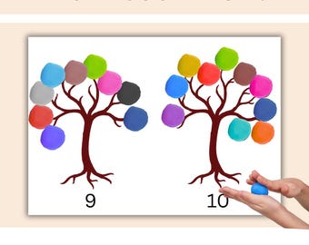 Number Match & Counting Worksheets | Educational Printable for Kids | Montessori Preschool Activity | Learn Numbers