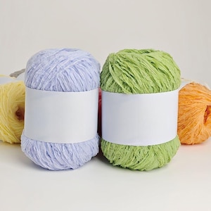 Japanese paper yarn medium-thick wool skein for hand DIY knitting bags and hats, crochet material, 50g