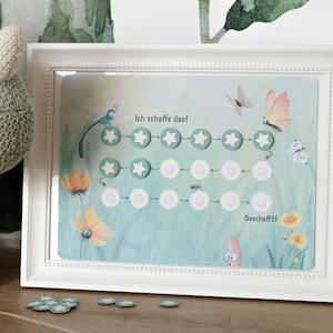 Reward chart for children | Printable | Reward system | Child reward plan | Potty training | DIN A4 | Build self-confidence