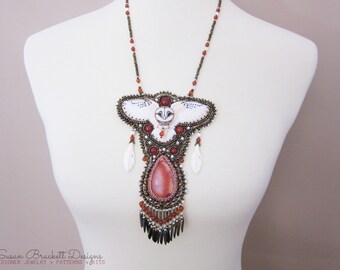 Beaded Owl Necklace