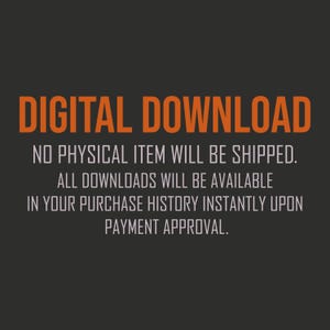 Pu&ograve; includere: Un'immagine con le parole "DOWNLOAD DIGITALE" in arancione su sfondo grigio scuro. Sotto, il testo bianco chiarisce che nessun articolo fisico verr&agrave; spedito e i download sono disponibili immediatamente dopo l'approvazione del pagamento.