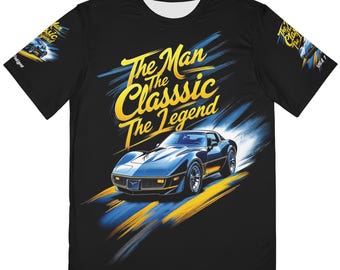 Classic Corvette Wearable Art Shirt | The Man The Classic The Legend