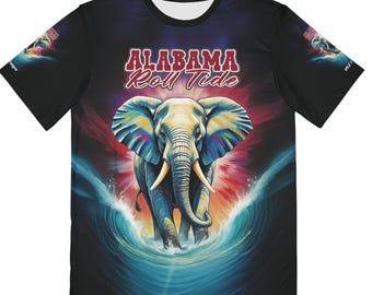 Koszulka z nadrukiem Roaring Currents of Alabama Football z motywem poliestru (AOP)
