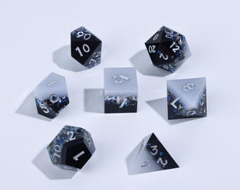 Sharp Edge Dice Set for DnD  7pc Polyhedral Dice for RPG, Dungeons & Dragons, Pathfinder