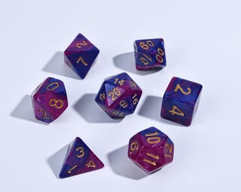 Sharp Edge  DnD Dice Set for Dungeons and Dragons, Handmade Polyhedral Dice for Tabletop RPG, Gift for Dungeon Master