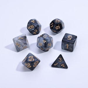 Sharp Edge D&D Dice Full Set, Dungeons and Dragons Polyhedral RPG D6, D20 Dice