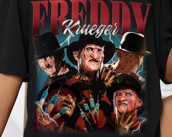フレディ・クルーガー エルム街の悪夢 ヴィンテージTシャツ 女性と男性