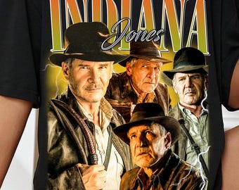 Limited Indiana Jones Vintage T-Shirt, Retro Movie Gift for Women and Men, Unisex Adventure Film Fan Tee|............|||