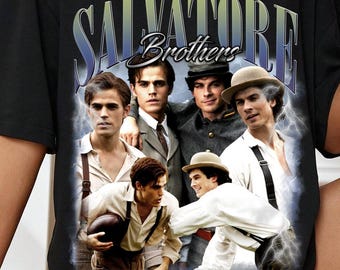 SALVATORE BROTHERS Shirt, Stefan Salvatore Shirt , Damon Salvatore Shirt, Paul Wesley Shirt, The Vampie Diaries Shirt, Gift For Fan|