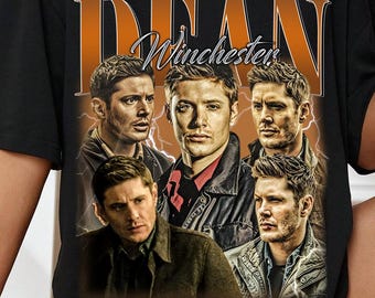 Limited Dean Winchester Vintage T-Shirt, Gift For Woman and Man Unisex T-Shirt|............|||