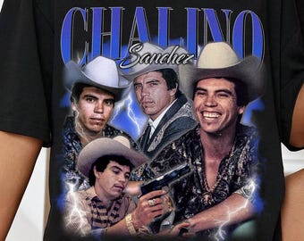 Camiseta vintage limitada de Chalino Sánchez, regalo para mujer y hombre. Camiseta unisex/............///
