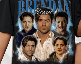 Retro Brendan Fraser Unisex T-Shirt, Vintage Brendan Fraser Shirt, 90s Fan Tee, Brendan Fraser Merch & Sweater|............|||