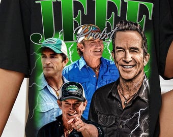 Jeff Probst Vintage Shirt, Retro 90s Survivor T-Shirt, Fan Gift Tee|............|||