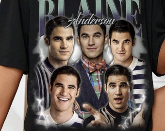 Retro Blaine Anderson TShirt, Blaine Anderson hoodie, Blaine Anderson sweatshirt, Blaine Anderson Rock Style Bootleg Tee|............|||