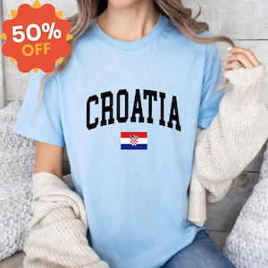 Kroatien Flagge Fußball Fan T-Shirt, Fußball Fan T-Shirt, Kroatien Pride Shirt Bild 6