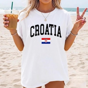 Kroatien Flagge Fußball Fan T-Shirt, Fußball Fan T-Shirt, Kroatien Pride Shirt Bild 8
