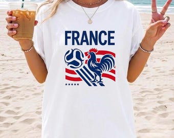 France Soccer Graphic Tee, Football Fan Shirt