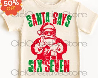 Design engraçado de camiseta de Natal com o Papai Noel, meme legal em PNG (download digital)