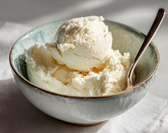 Recept på glass med 3 ingredienser: Enkel glass utan churn (utskrivbar PDF-nedladdning)