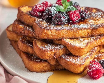 Air Fryer French Toast Recipe | Quick & Easy Breakfast | Printable Recipe | Instant Download PDF