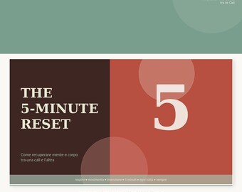 Die 5-Minuten-Reset-Routine – Anti-Stress-Übung zwischen Telefonaten | PDF-Download | Wohlbefinden für Remote-Mitarbeiter