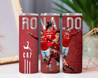 Ronalo Fußball Legende 20 Unzen Tumbler Wrap (PNG Digitale Datei)