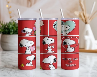 Cartoon Dog 20oz Tumbler Wrap PNG, Whimsical Art (Digital Download)