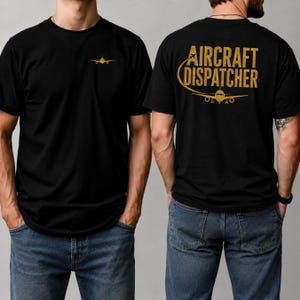 Aircraft Dispatcher Shirt Flight Dispatcher Gift Airline Operations Crew Tee Dispatch Student Aviation Shirt for Airline Worker