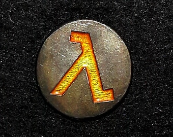 Hand Cast Half Life Lambda 1.1 Inch Lapel Pin